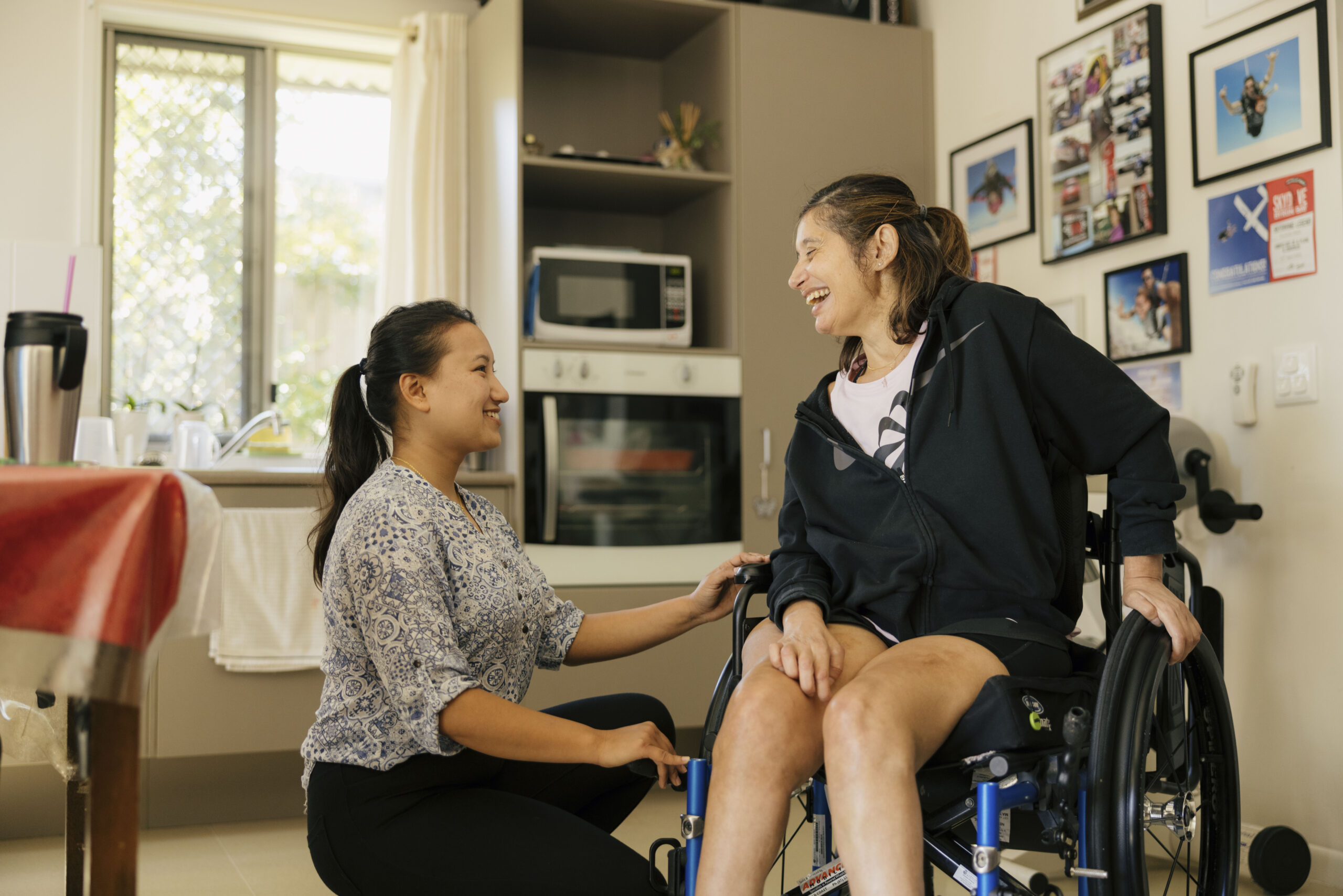 Support Worker on Kynd helping an NDIS Participant